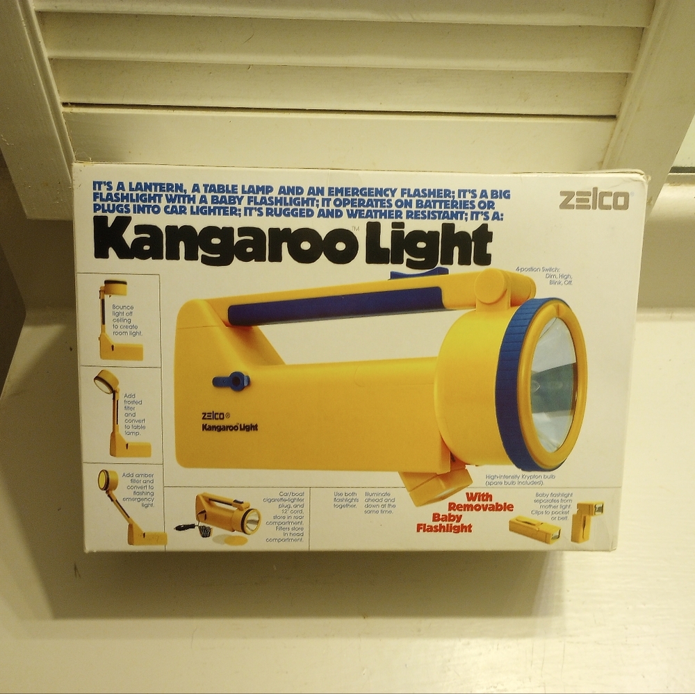 Zelco Kangaroo Light Vintage Brand New In Box - UNTESTED